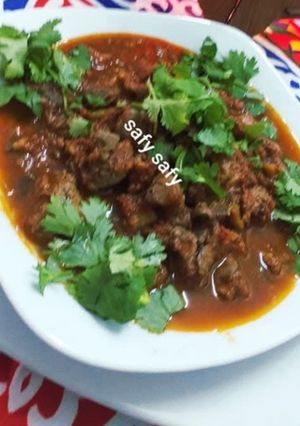 صورة لوصفة كبد وقوانص فراخ بالدمعة