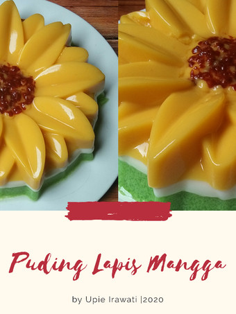Bagaimana Menyiapkan Puding Lapis Mangga Untuk Jualan
