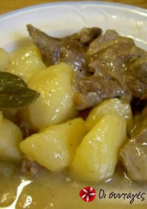 A picture of One pot lemony lamb with potatoes.