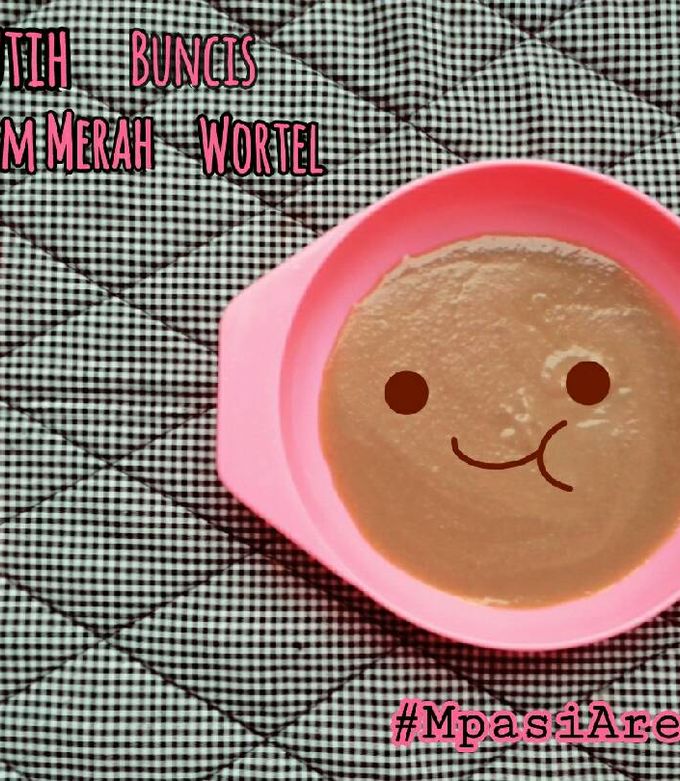 Foto resep Mpasi 6m+ : Pure Beras Putih Buncis Bayam Merah Wortel