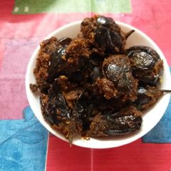 A picture of Stuffed Brinjal.