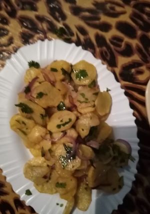 A picture of Sautéed potatoes #endofyearchallenge.