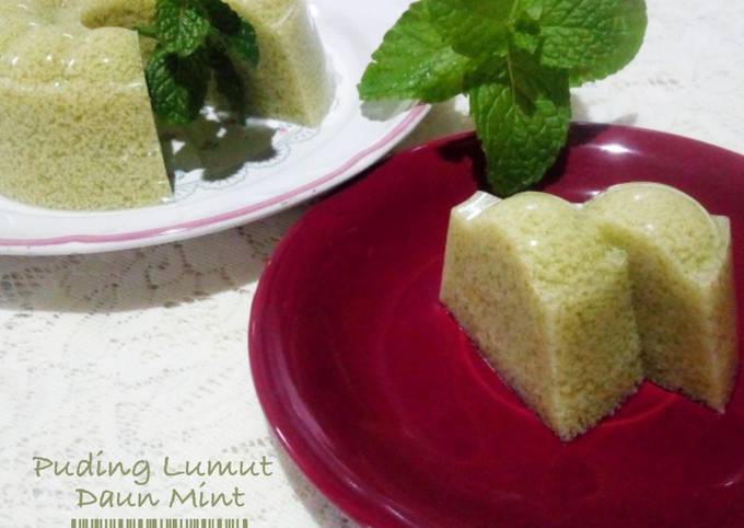 Langkah Mudah Masakan Resep Puding Lumut Daun Mint