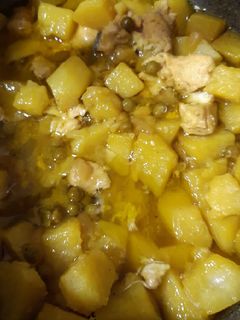 Una foto de Guiso de patatas con cazón
