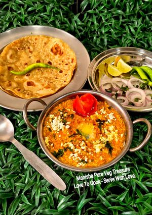 अमृतसरी ढाबा स्टाइल पनीर भुर्जी रेसिपी मुख्य फोटो