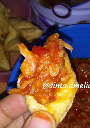 Foto resep 017. Sambal Cobek Udang Ebi + Tahu ❣️