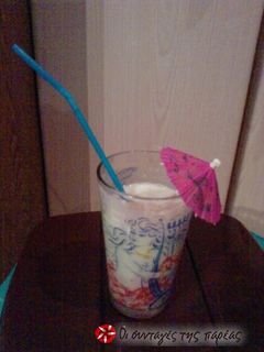 Φωτογραφία της συνταγής Smoothie πεπονιού με κομματάκια καρπούζι