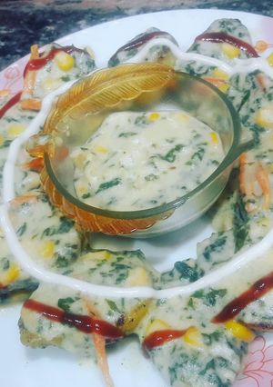 A picture of Mexi Cheese corn aloo.