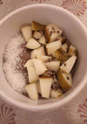 Une photo de Bouillie de crème de millet au chocolat