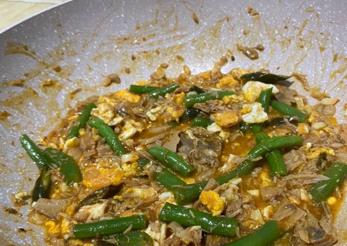 Anti Ribet, Membuat Tumis tuna buncis telur Enak Terbaru
