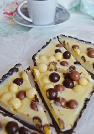 Una foto de Tarta fría de Oreo y chocolate