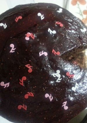 A picture of Strawberry Chocolate cake- Part2.