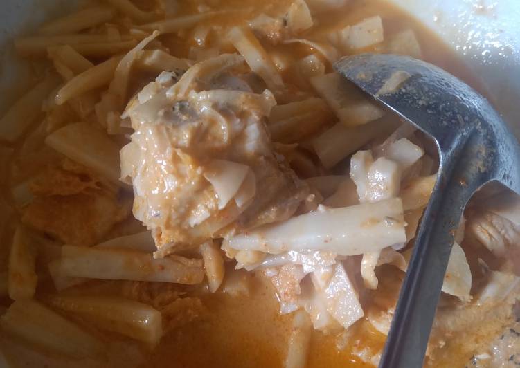 Gulai rebung ikan kakap