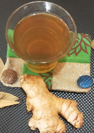 A picture of Kadha for cold & cough.