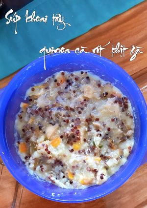 Hình của món Ăn dặm:Súp quinoa cà rốt khoai tây thịt gà.