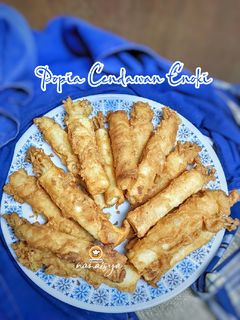 Gambar Popia Cendawan Enoki