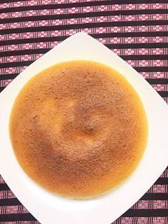 Hình của món Bánh bông lan phô mai Nhật Bản -Japan cotton cheesecake.
