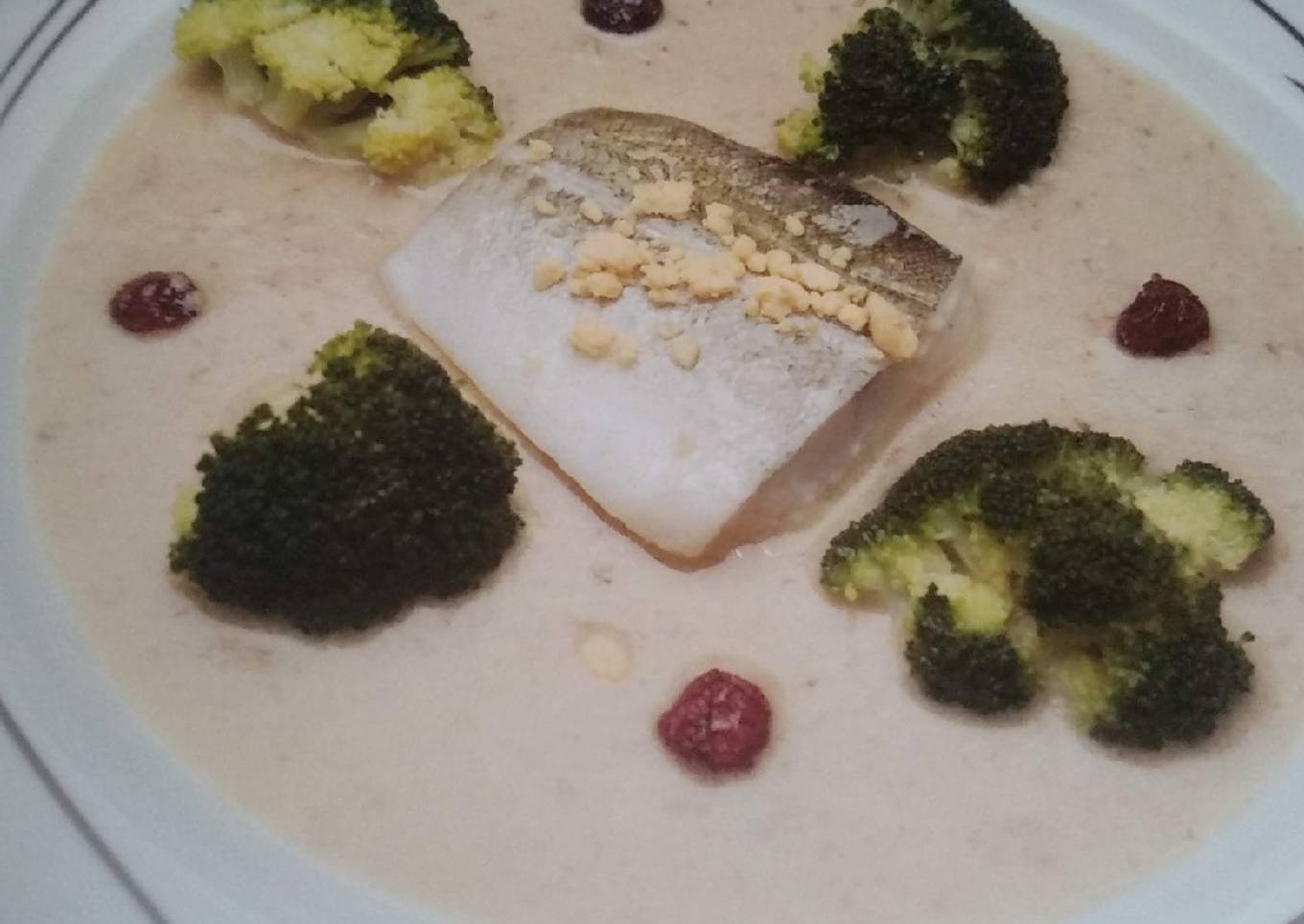 Bacalao con salsa de setas