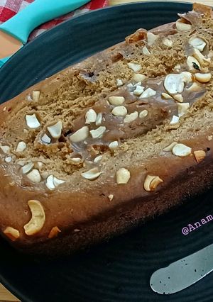 A picture of Coffee Chocolate Banana Bread : Eggless.
