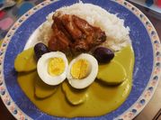 Una foto de arroz con achiote