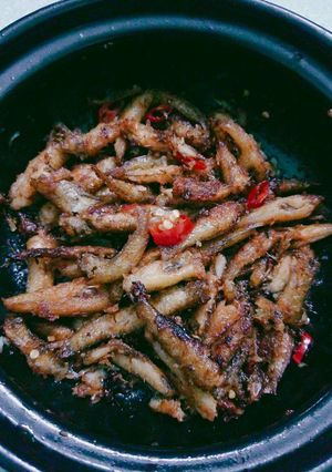 Hình của món Cá bống kho khô.