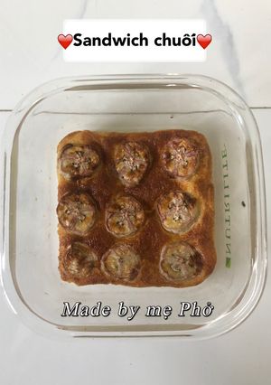 Hình của món Sandwich chuối.