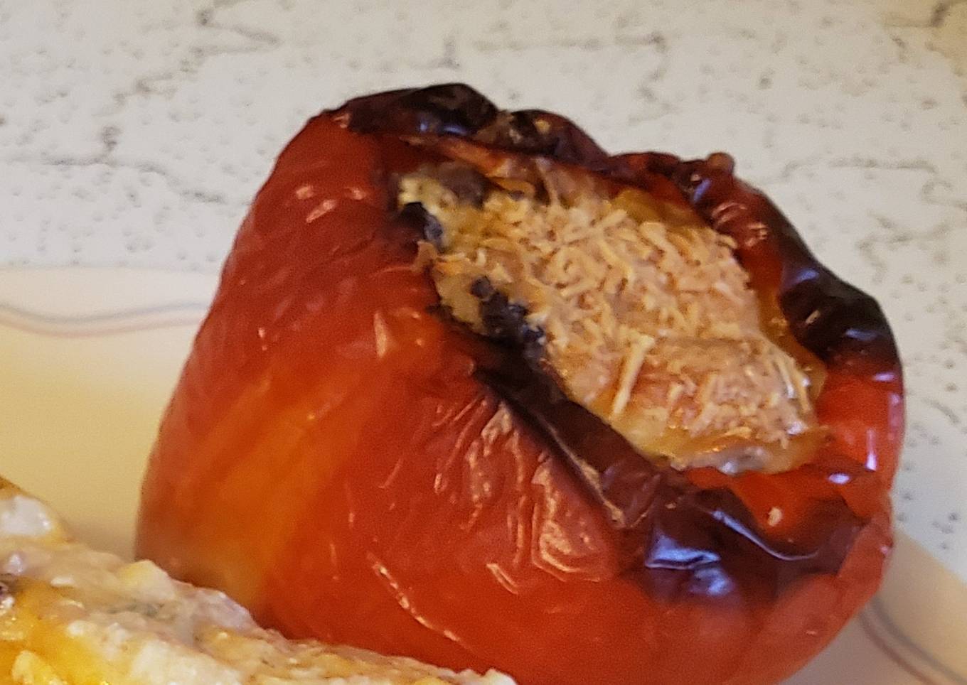 Brad's venison and sausage stuffed aloha pepper