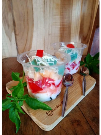 Cara Simple Membuat Resep  Salad Jelly Buah Simple yang Sempurna, Enak Banget