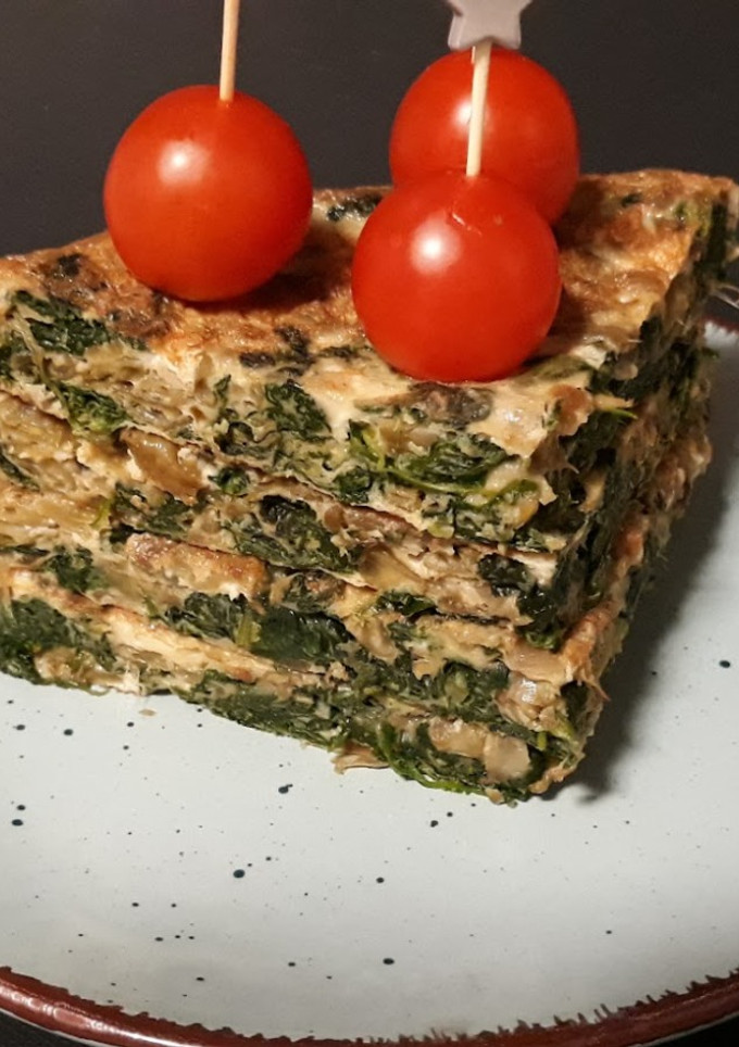 Una foto de Tortilla de espinacas