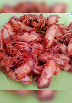 Foto resep Cumi Asin Pedas