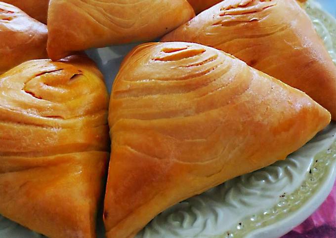 Слоеная узбекская самса, пошаговый рецепт на ккал, фото, ингредиенты - Svetlana Metaxa