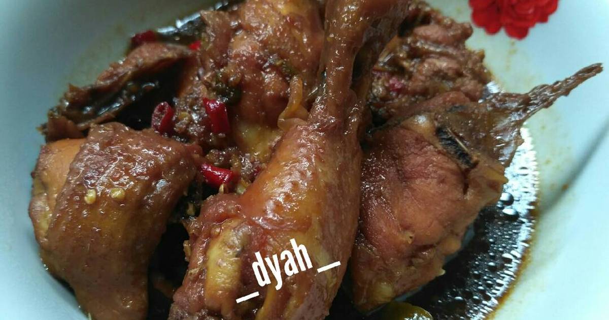 Resep Ayam Kuah Bacem Pedas Manis Oleh Dyahayuputriani Dhee Kitchen