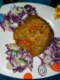 Soyayyen Shinkafa Da Salak Din Jan Kabeji Da Macaroni