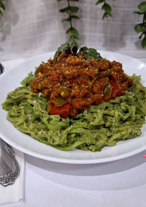 عکسی از دستور اسپاگتی کدو سبز 😋