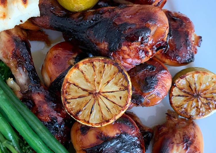 Steps to Make Tequila, lime and honey sticky chicken in 25 Minutes for Young Wife