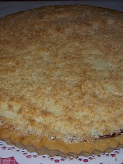 Una foto de Tarta de coco y dulce de leche.