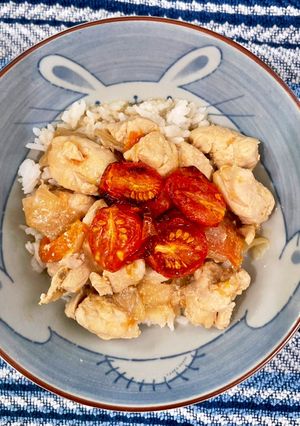 A picture of Chinese-Filipino Tomato Chicken (Kamatis Kway).