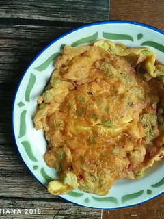 Foto resep 1. Telur Dadar Buncis Pedas