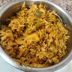 A picture of Corn Pulao.
