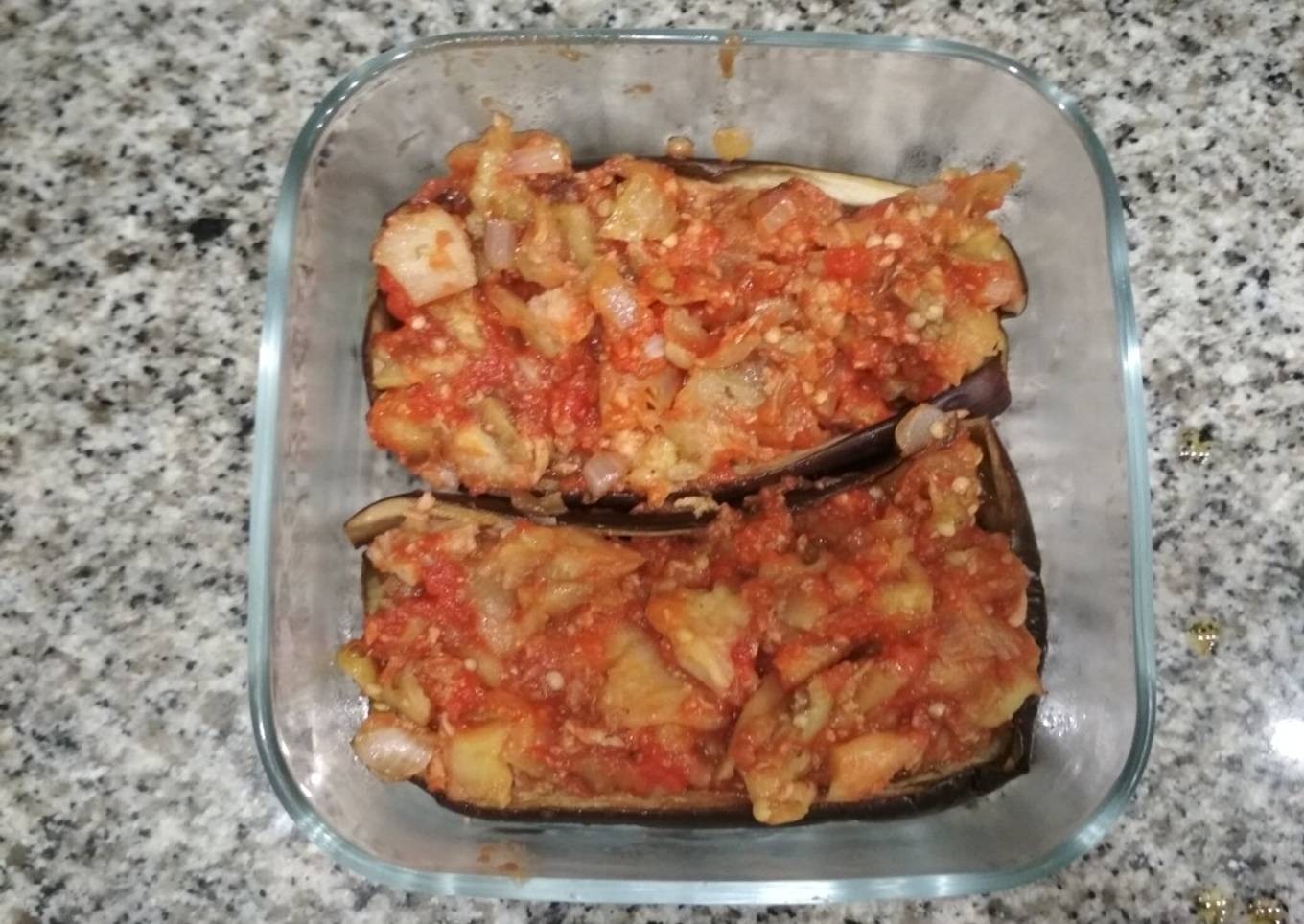 Berenjenas rellenas de atún