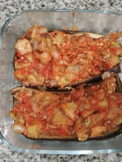 Una foto de Berenjenas rellenas de atún