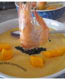 Crema de ajoblanco de mango