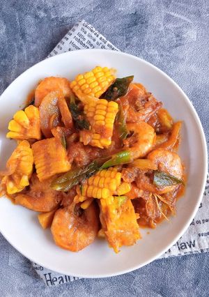 Foto resep Udang Saos Padang