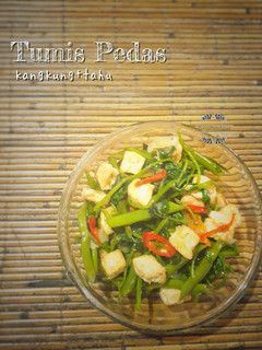 Foto resep Tumis Pedas Kangkung + Tahu