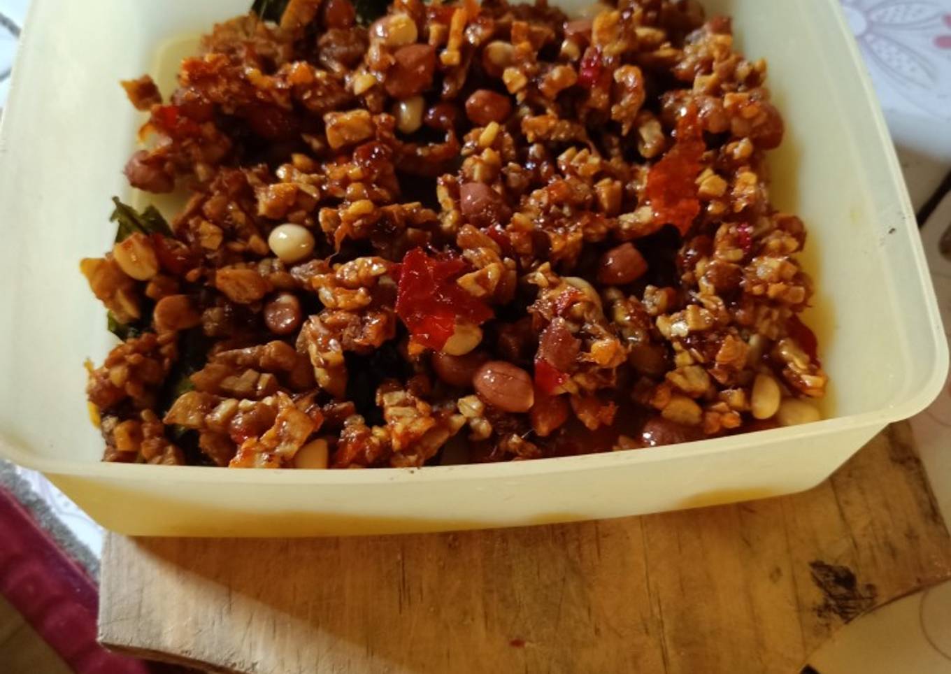 Kering tempe (sambel kering) simple tanpa asem jawa