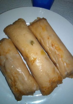 Una foto de Tamalitos pizques o tamal de frijol