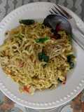 Mie goreng kelaparan - pake jamur enoki dan caisim #resepgaul