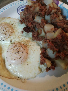 A picture of Low carb Breakfast for Dinner.
