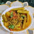 Green Lentils Drumstick Curry