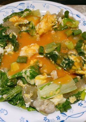 A picture of Oyster Omelette (O-a-tsian).